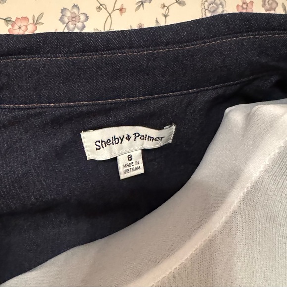 Shelby & Palmer Dark Denim Wrap Dress - Picture 8 of 9